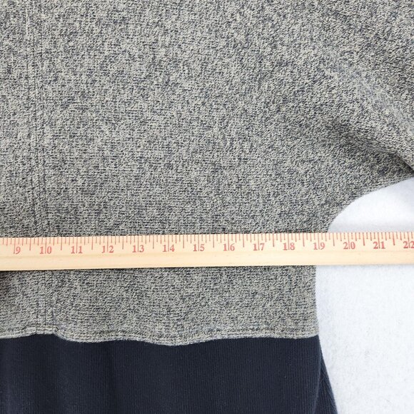 J Jill Dress Womens Large Petite Gray Black Vintage Cotton Sweater Maxi USA Made - Picture 3 of 12